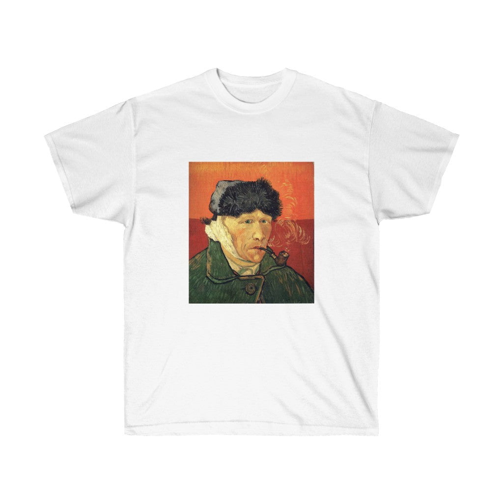 Vincent van Gogh Self-Portrait with Bandaged Ear and Pipe T-shirt