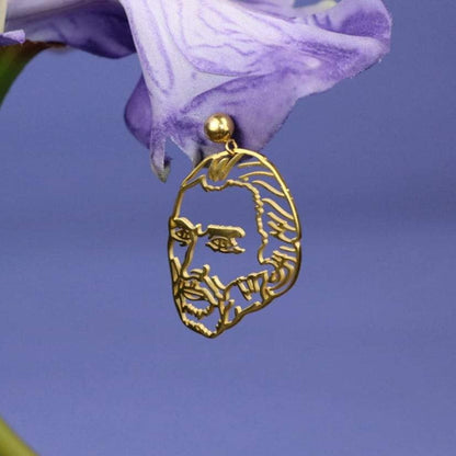 Van Gogh Line Art earrings