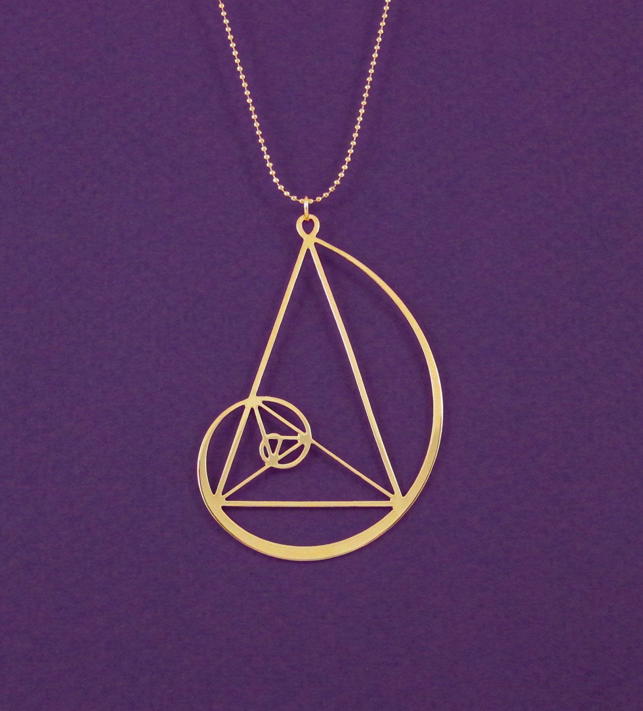 Spiral Golden ratio Necklace