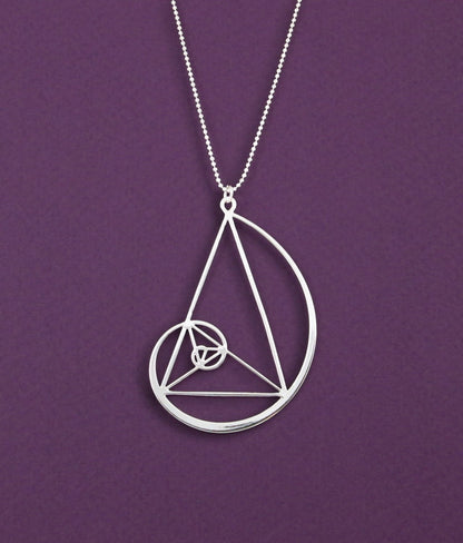 Spiral Golden ratio Necklace