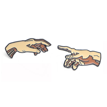 The Creation of Adam Enamel pin