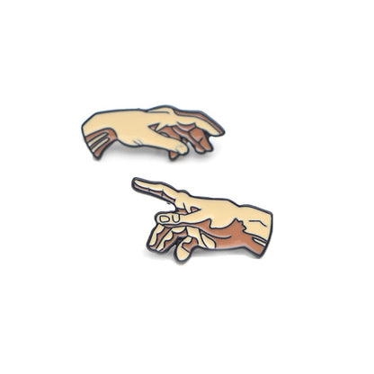 The Creation of Adam Enamel pin