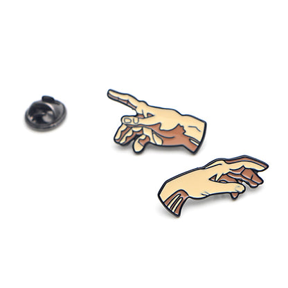 The Creation of Adam Enamel pin