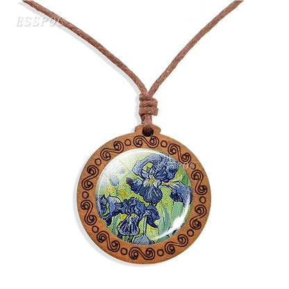 Van Gogh Art Wooden Necklace