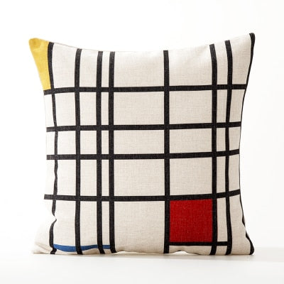 Piet Mondrian Pillow Covers