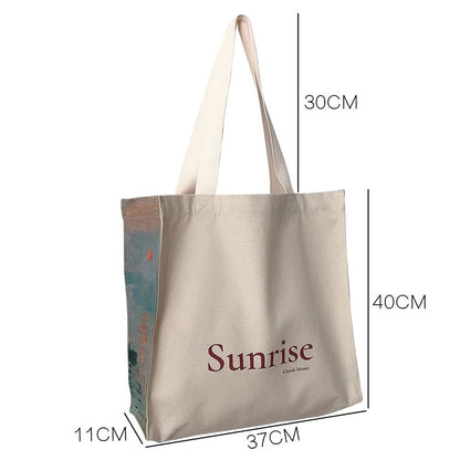 Claude monet Aesthetic tote bags