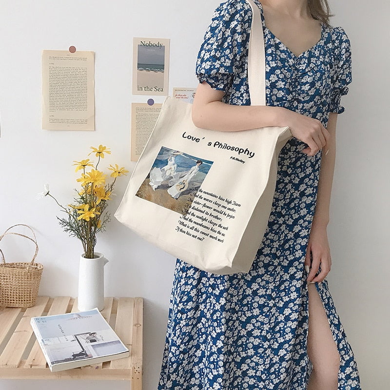 Claude monet Aesthetic tote bags