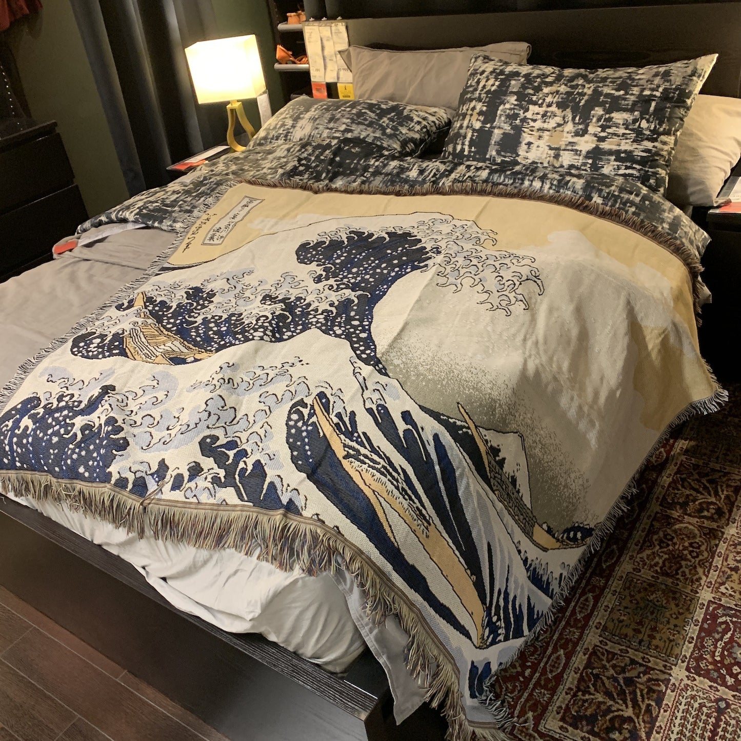 Hokusai wave Blanket