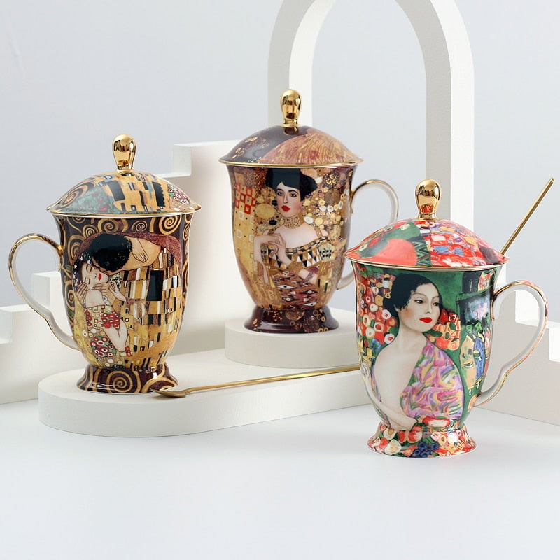 Gustave Klimt Tea cups with lid