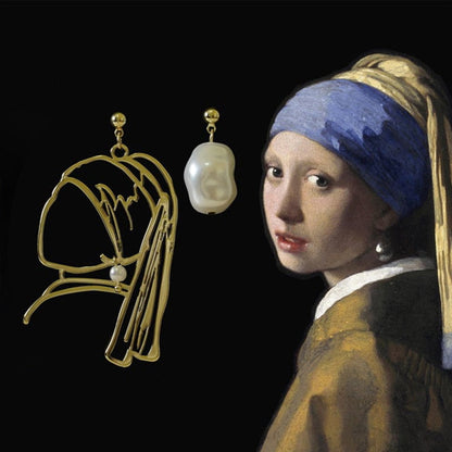 Girl with a Pearl Earring inspired earrings