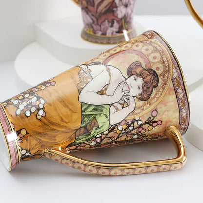 Alphonse Mucha Ceramic mugs