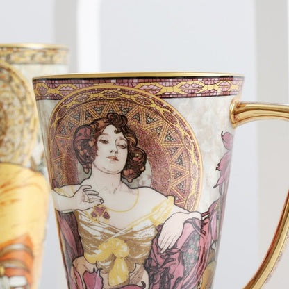 Alphonse Mucha Ceramic mugs