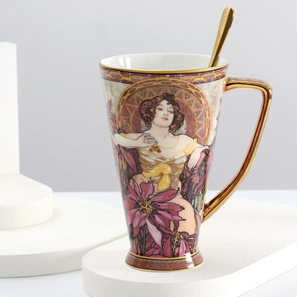 Alphonse Mucha Ceramic mugs