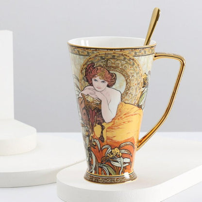 Alphonse Mucha Ceramic mugs