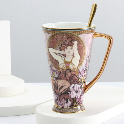 Alphonse Mucha Ceramic mugs