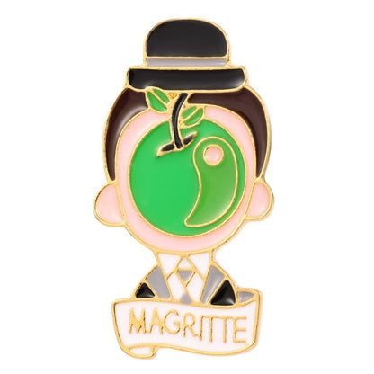 Salvador Dali & Magritte enamel pins