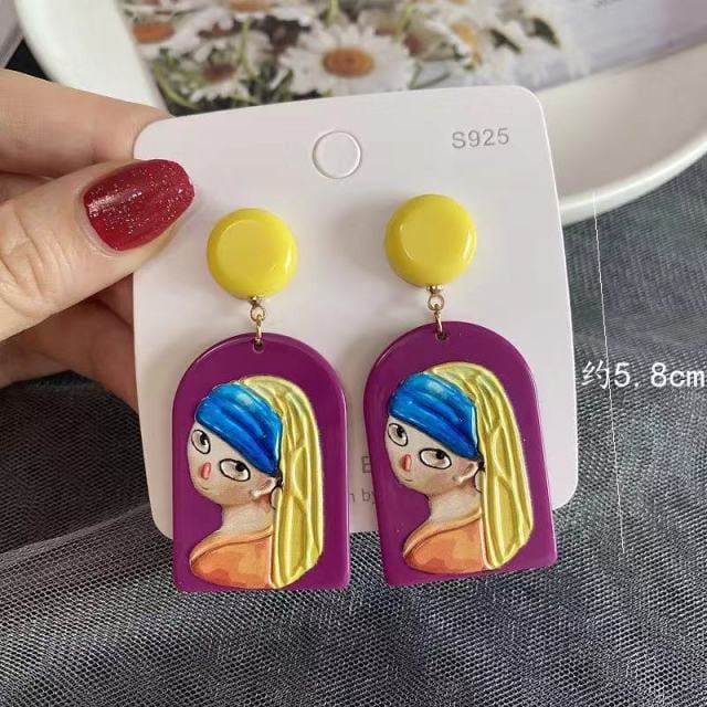 Artsy Cartoon Earrings