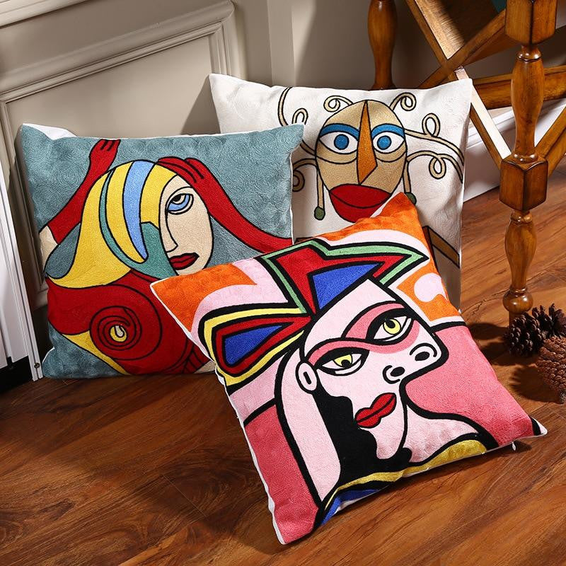 Picasso style pillow cases