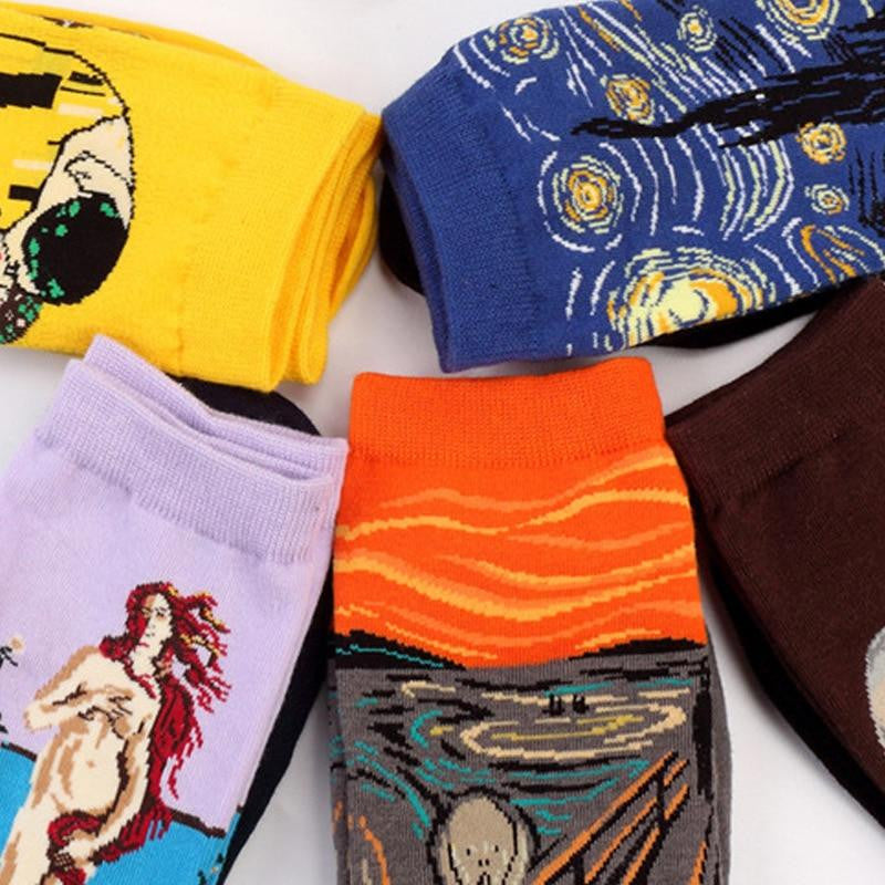 Famous paintings socks