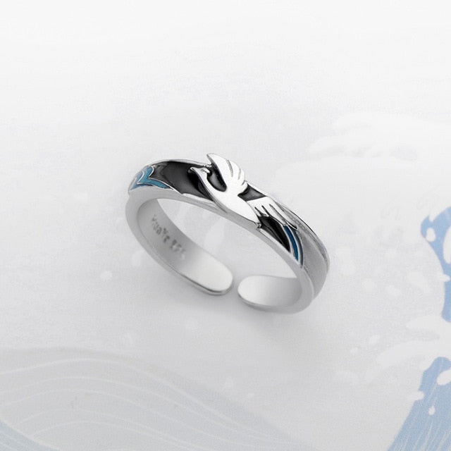 The great wave off kanagawa couple rings