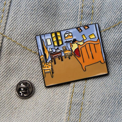 Van Gogh room Enamel Pins