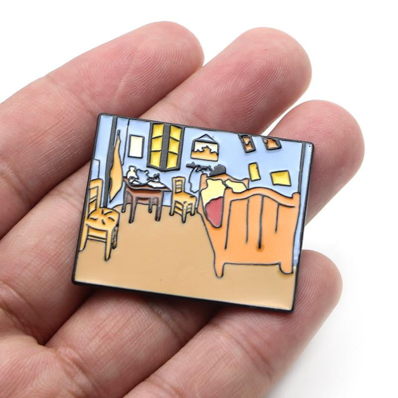 Van Gogh room Enamel Pins