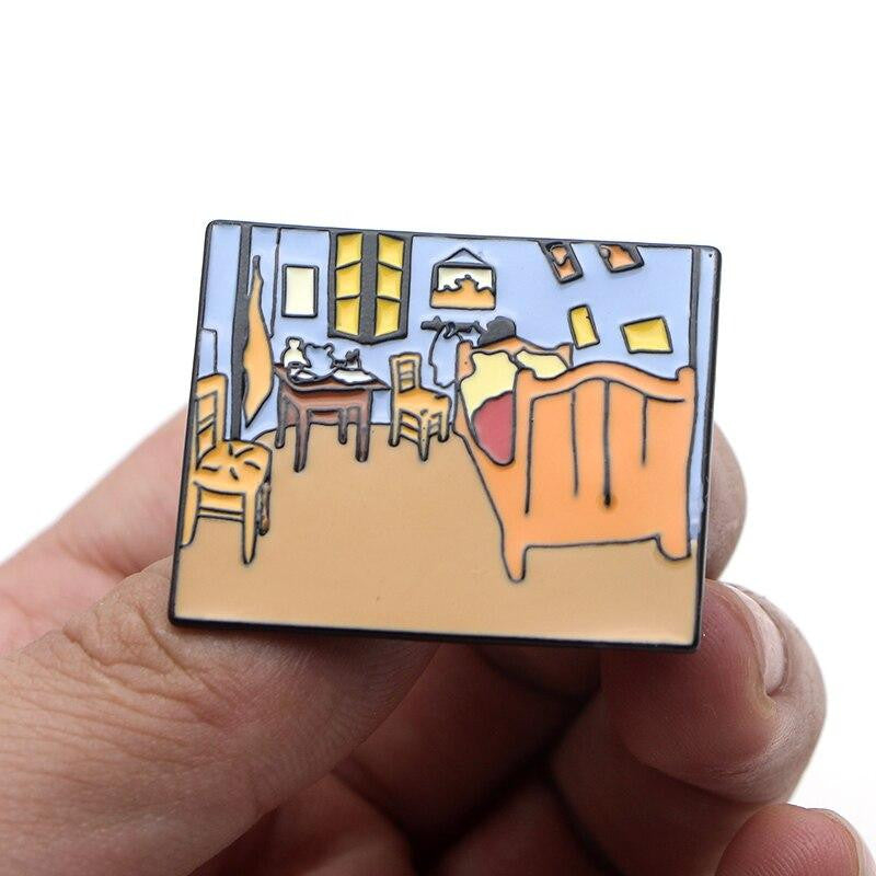 Van Gogh room Enamel Pins