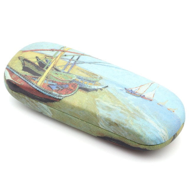 Van gogh Hard Leather Glasses Case