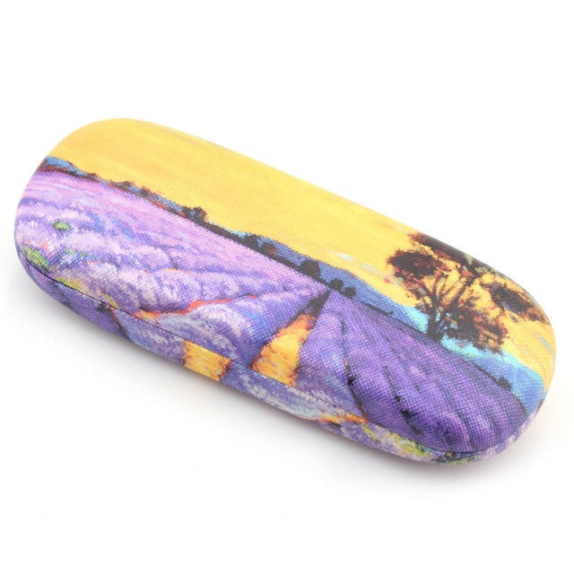 Van gogh Hard Leather Glasses Case