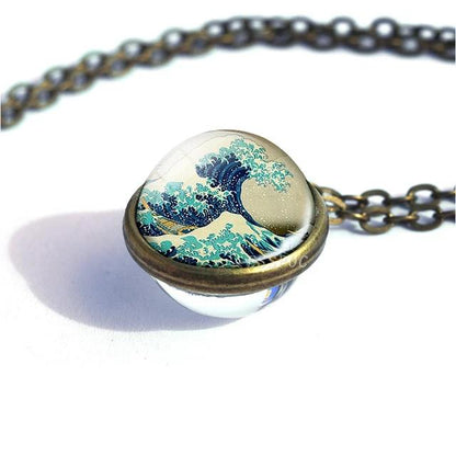 Van gogh Glass necklace